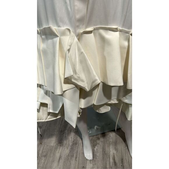 Sacai Mixed Media Atterley Cream Shirt Dress Size XL (4) - Picture 8 of 15